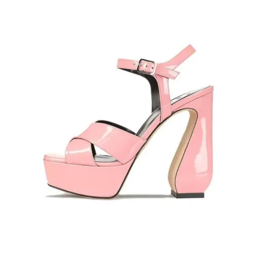 SERGIO ROSSI One Ремень Сандалии 9 см Женские Розовые