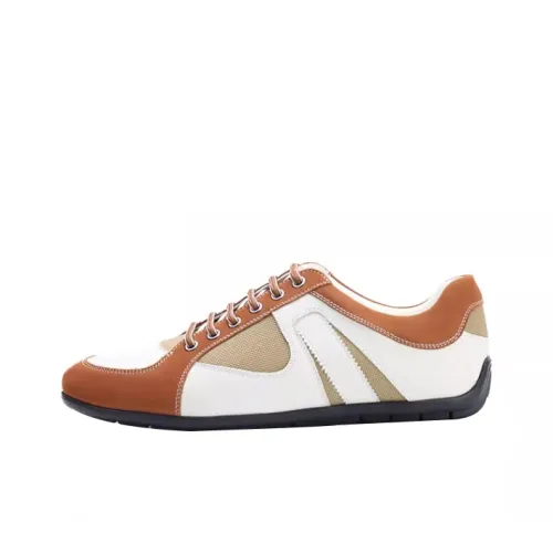 ZOTENO Golf Shoes Low Top Light Brown Men's