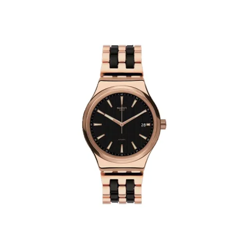 SWATCH Автоматический Механический Механизм Мужские Часы 42мм*14мм Черный
