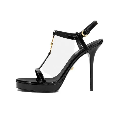 VERSACE Medusa '95 Повседневные Сандалии 11,5 см Женские Черные