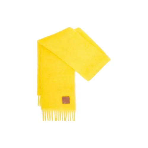 LOEWE Вязаные шарфы Женские Желтые