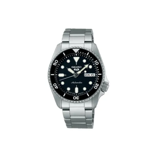 SEIKO Автоматический Механический Механизм Мужские Часы 38мм*38мм*12,1мм Черный