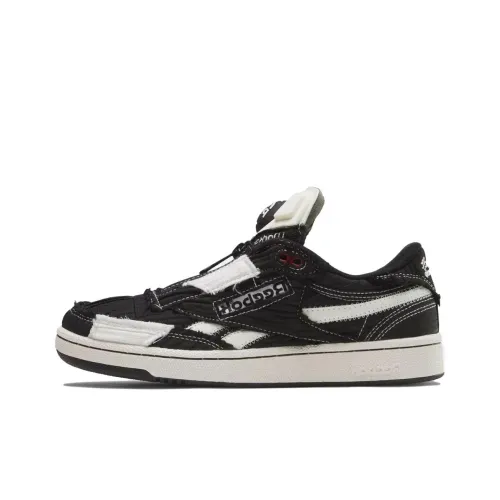 MARKET x Reebok совместная серия Club C 85 PUMP Low Top Скейтборд Кроссовки Unisex Черный