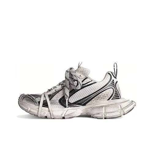 Balenciaga 3XL Низкий Топ Толстая Подошва Кроссовки Женские Серый Белый