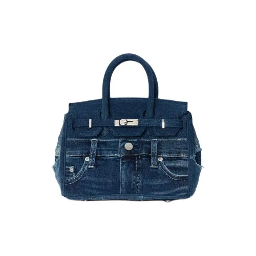 Margin Goods Деним Бостон Сумка Сумка Средний Женский Синий