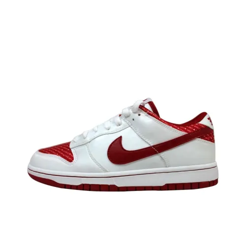 Nike Dunk Thermal Low Top Скейтборд Кроссовки Женские Красный Белый