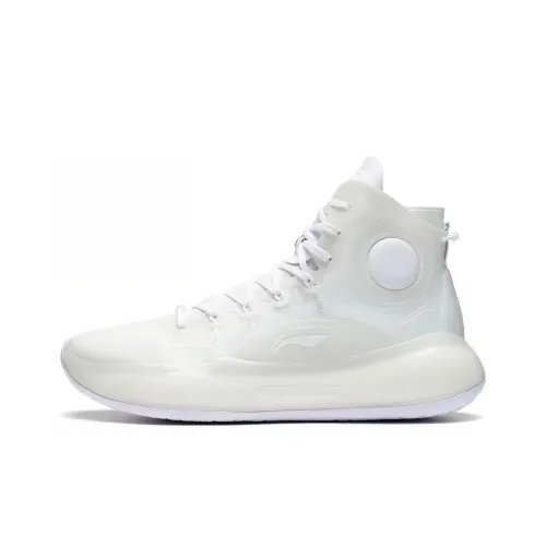 Подкладка YuShuai 14 Boom амортизаторы противоскользящие высокий топ баскетбольные кроссовки мужской чисто белый