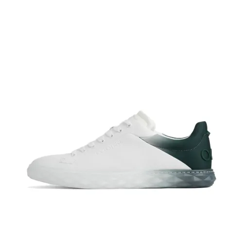 Jimmy Choo Низкие кроссовки для скейтбординга Мужские Белые Зеленые