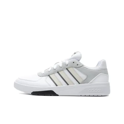 Adidas Neo Courtbeat Slip Resistant Abrasion Resistant Легкий Низкий Топ Скейтборд Кроссовки Мужские Белые
