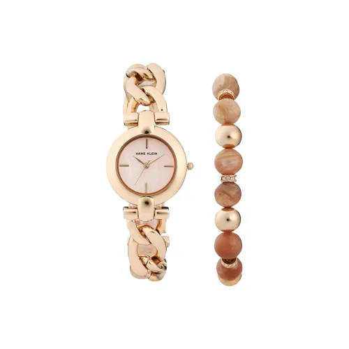 ANNE KLEIN Наручные часы Кварцевый механизм Розовый циферблат Женские часы AK 2836SUNS