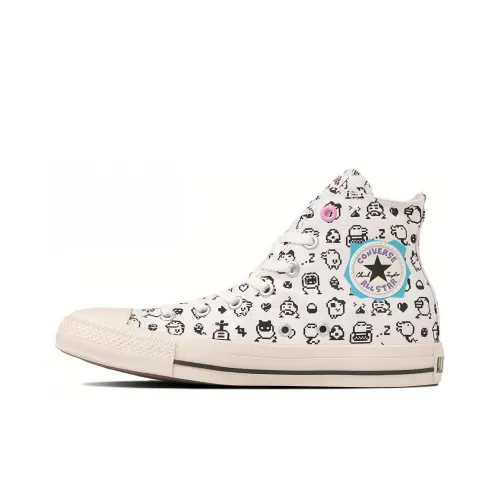 Конверс All Star Тамагочи PT Hi High Топ Кеды Унисекс Белый Черный