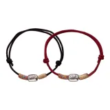 Национальный Прилив ретро-трансфер Бусина фасоль фасоль Пара браслет