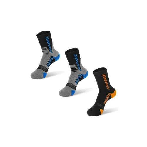 MUSCLESWING Носки Crew Унисекс Два Пара Синий 1 Упаковка Оранжевый