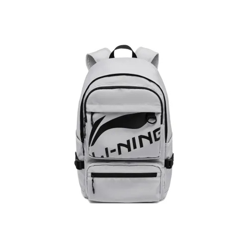 LiNing Sports Life Collection Полиэстер Спортивная Сумка Рюкзак Унисекс Антарктический Серый