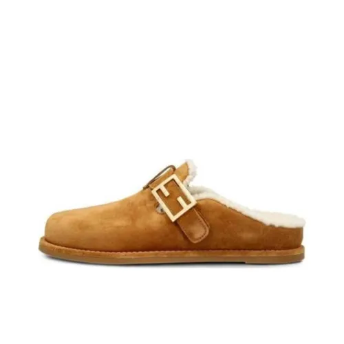 FENDI Домашние тапочки Серые Женские