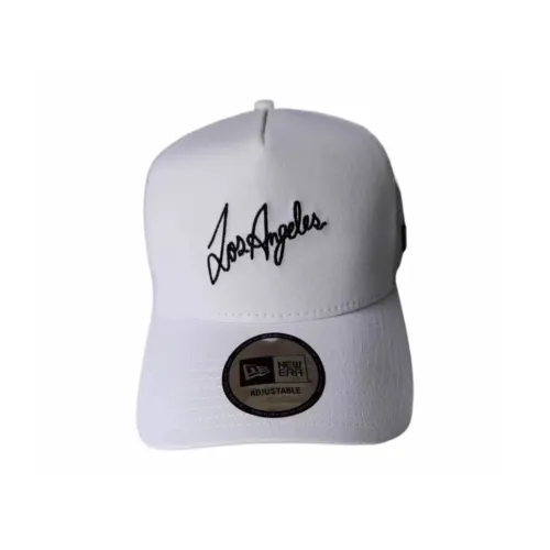 New Era Хлопковые кепки унисекс белые