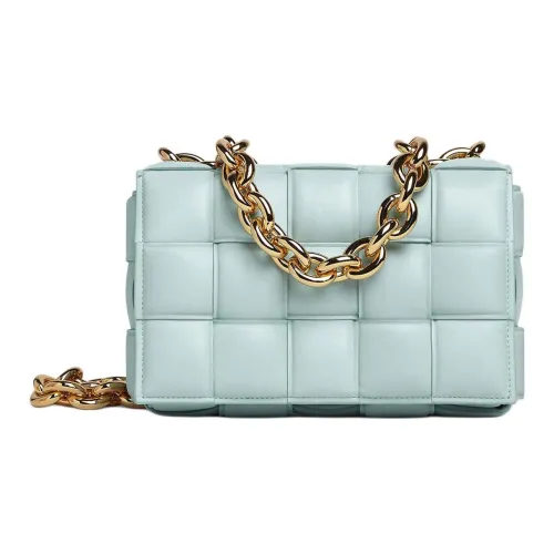 Bottega Veneta Chain Cassette Кожа Pillow Bag Portable Crossbody Bag Shoulder Bag Женская Blue