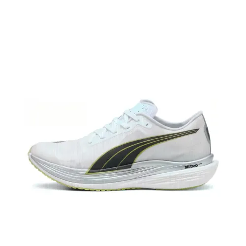 PUMA Deviate Nitro Elite 2 Беговые кроссовки Низкий верх Белый Зеленый Мужской