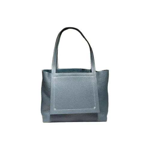 HERMES Cabasellier Taurillon Clemence Телячья кожа Тоут Сумка Сумка для покупок Сумка на плечо Сумка Женская 6O Сосновый зеленый