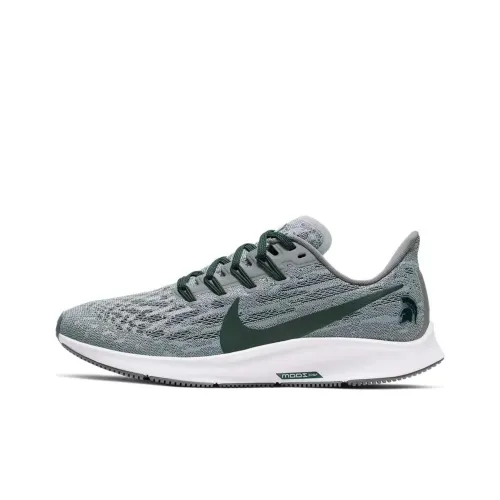 Nike Air Zoom Pegasus 36 Противоскользящий и Дышащий Низкий Топ Беговые кроссовки Мужские Серые