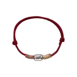 Национальный Прилив ретро-трансфер Бусина фасоль фасоль Пара браслет Красный