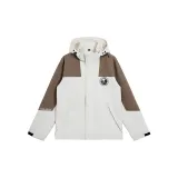 Теплый белый/Темный хаки (Одно куртка)