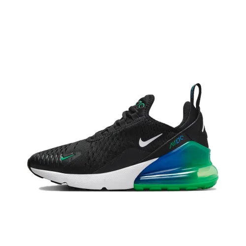 Nike Air Max 270 Детская беговая обувь Низкий топ Черный Зеленый Женский