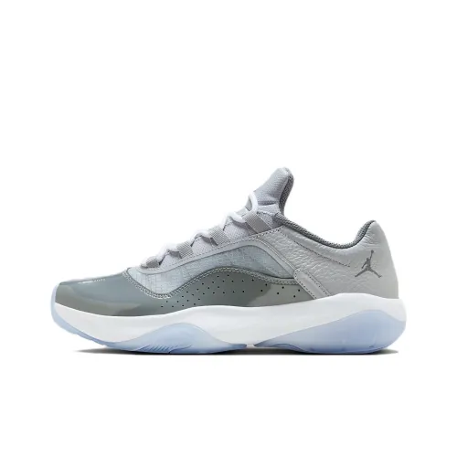 Jordan Air Jordan 11 Low Топ Винтажные Баскетбольные Кроссовки Мужские Серый Синий