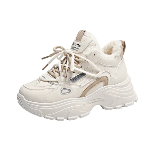 ZHU DENG Низкий топ массивные кроссовки 6 см женские