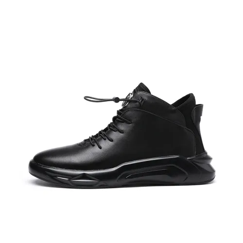 LINSEN MID Топ Повседневная обувь Мужской Черный