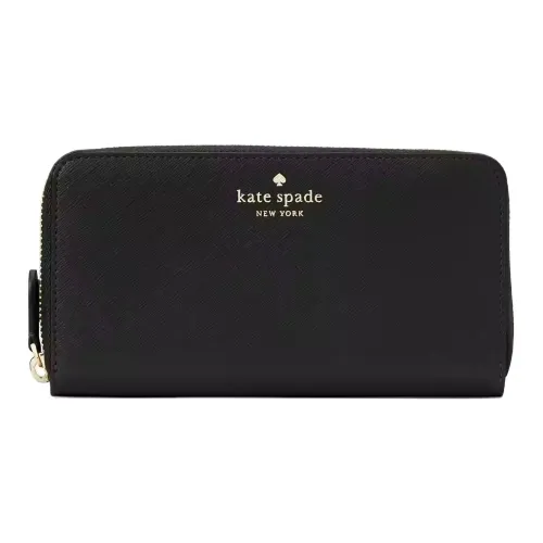 Kate Spade PVC кошелек большой женский черный
