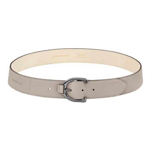 LONGCHAMP Логотип застежка-липучка кожаные ремни женские серый ширина 4 см