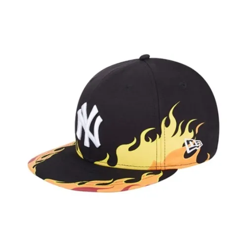 New Era Хлопковые кепки унисекс черные