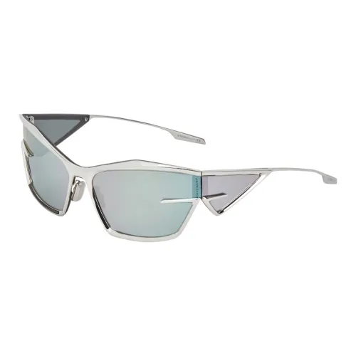 Givenchy Нерегулярная форма Солнцезащитные очки Женские Серебряные