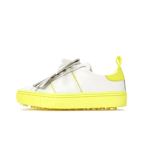 GFORE Golf Shoes Низкий Топ Белый Желтый Женские