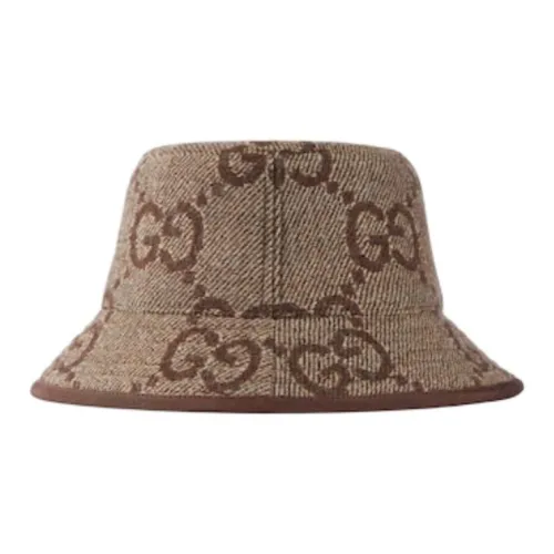 GUCCI Шерсть Шляпы ведра Мужской Коричневый