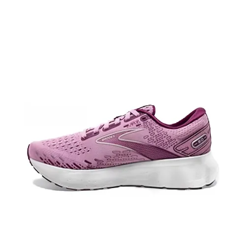 Brooks Glycerin 20 Амортизация Износостойкий Низкий Топ Бег на длинные дистанции Обувь Женская Розовый Фиолетовый