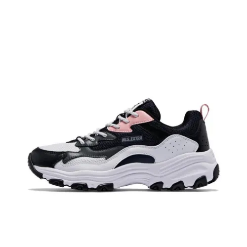 QIAODAN Износостойкий Легкий Дышащий Противоскользящий. Низкий Топ Толстая Подошва Кроссовки Женские Черный Белый Розовый