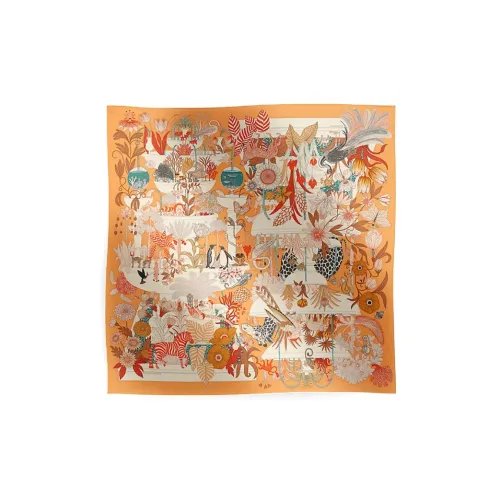 HERMES Шелковые шарфы для женщин многоцветные