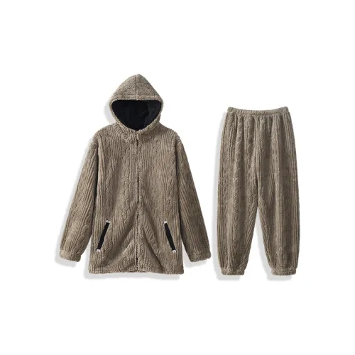 Fadaiqi Gray Green Men's Pajama Sets Fadaiqi Серый Зеленый Мужской Пижамные Комплекты