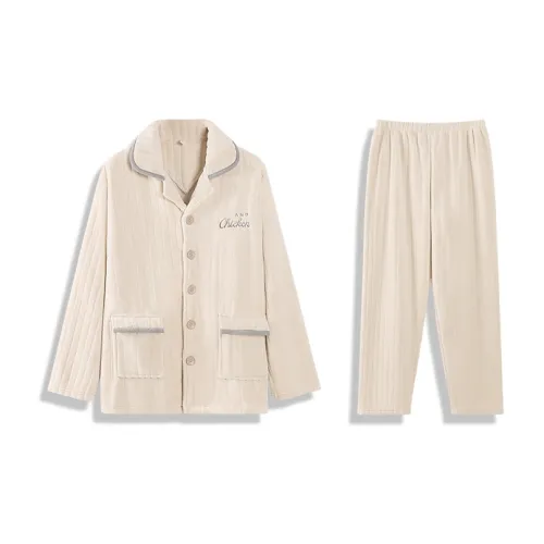 Fadaiqi Бежевый Абрикос Мужской Пижамный Комплект