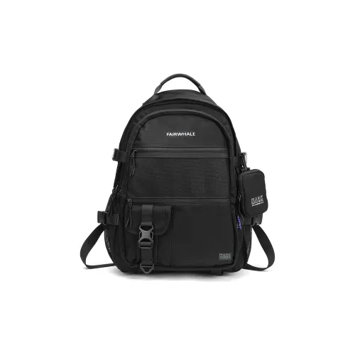 FAIRWHALE Wind Style Collection Ткань Рюкзак Большой Мужской Черный