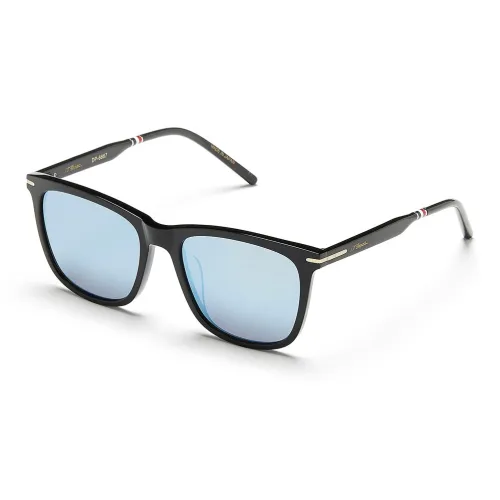 S. T.DUPONT Пластик Квадратные Солнцезащитные очки Унисекс Черный