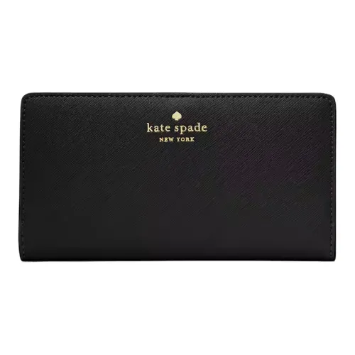 Kate Spade PVC кошелек большой женский черный