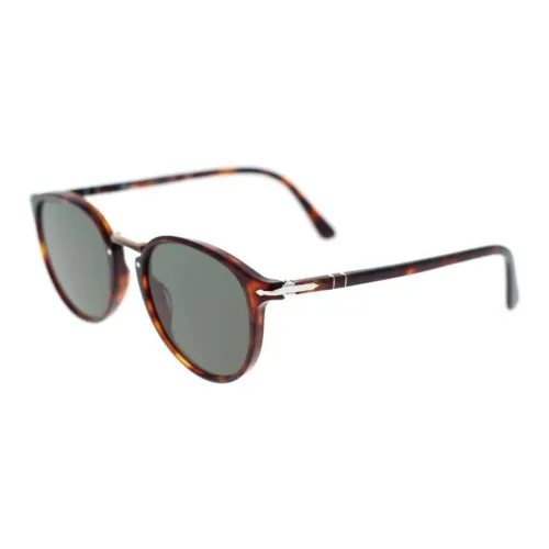 PERSOL Металлические Ацетатные Солнцезащитные Очки OVAL SUNGLASSES Мужские Черепаховый