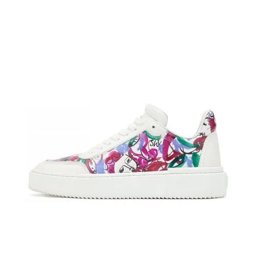 Stuart Weitzman SW Устойчивые к истиранию низкие кроссовки для скейтбординга Женские Белые
