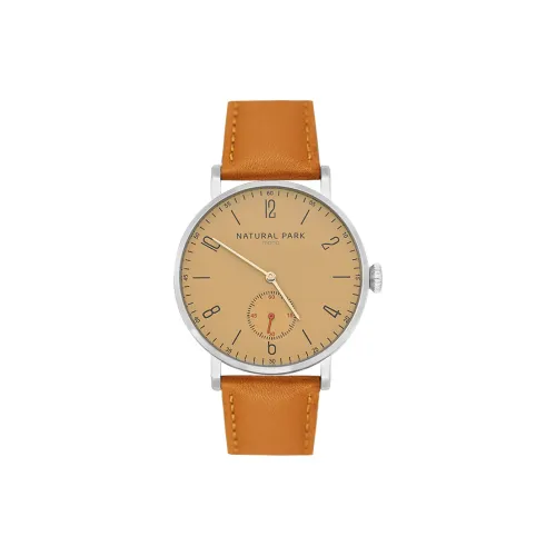 NATURAL PARK Кварцевый Movement Унисекс Часы 38mm*38mm*6mm Золотой