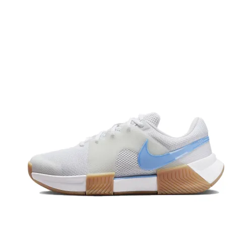 Nike Air Zoom GP Challenge 1 Устойчивые к истиранию Низкие Кроссовки для тенниса Женские Белые Серые