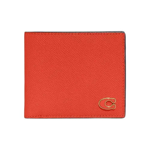 COACH Кошелек Billfold из кожи кошелек для монет кошелек мужской красный
