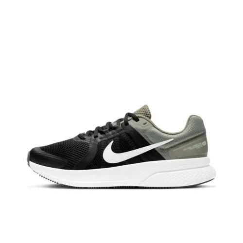 Nike Run Swift 2 Амортизация Износостойкий Низкий Топ Повседневные Беговые кроссовки Мужские Серый Черный